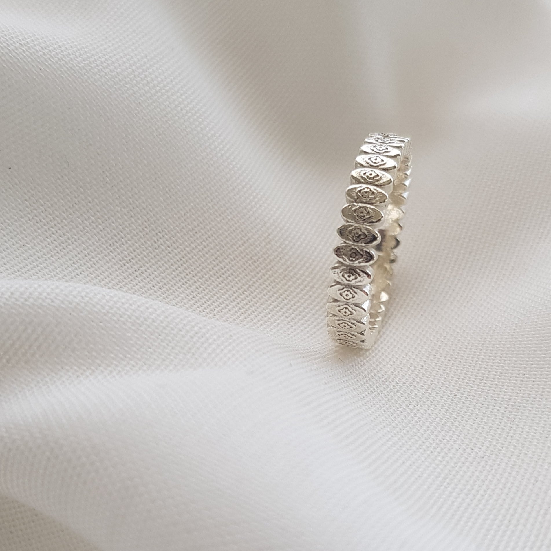 Unique Texture Ring Design | Handcarved Ring | 925 Silver Ring