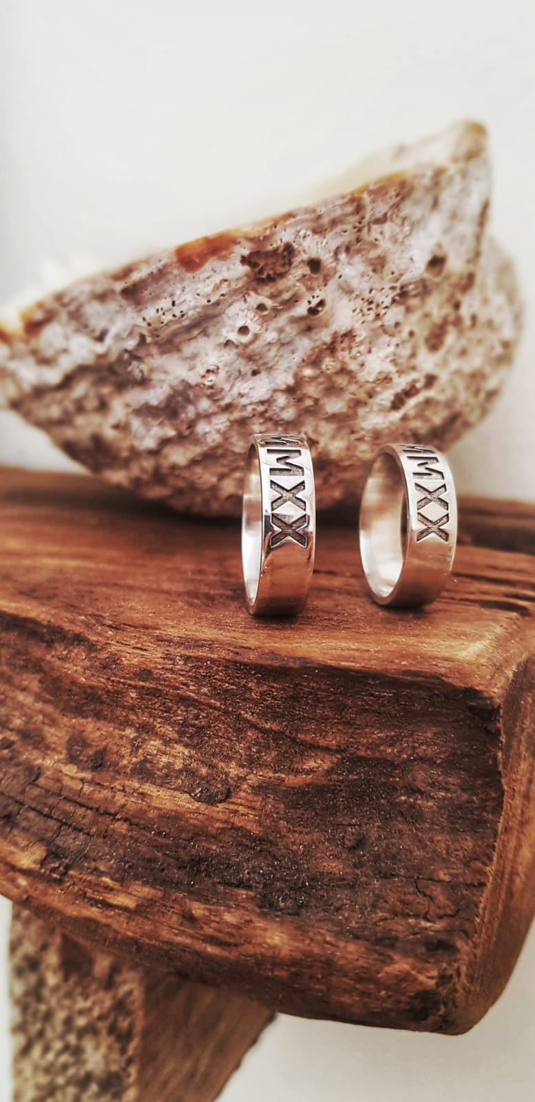 Round Cut Stone Titanium Steel Promise Ring for Couples – shine of diamond